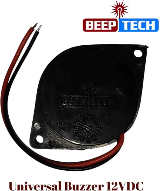 BEEPTECH Electronics Buzzer 12VDC 2Wires for Universal Bikes Indicator,Alarm,Toye Electronic Components Electronic Hobby Kit